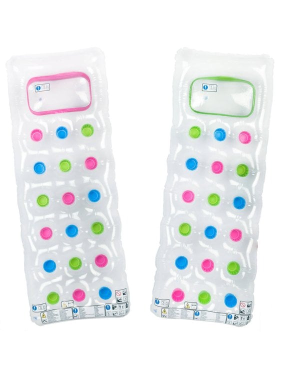 Матрас надувной для плавания с цветными подстаканниками 188x71 см. Цветной INTEX. Арт. 59894NP