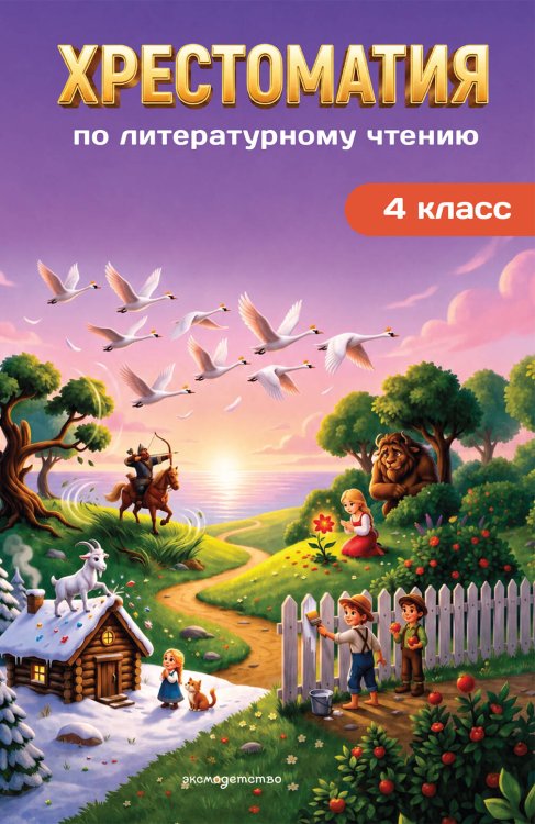 Обложка книги «Хрестоматия по литературному чтению. 4 класс», ISBN 9785042512179