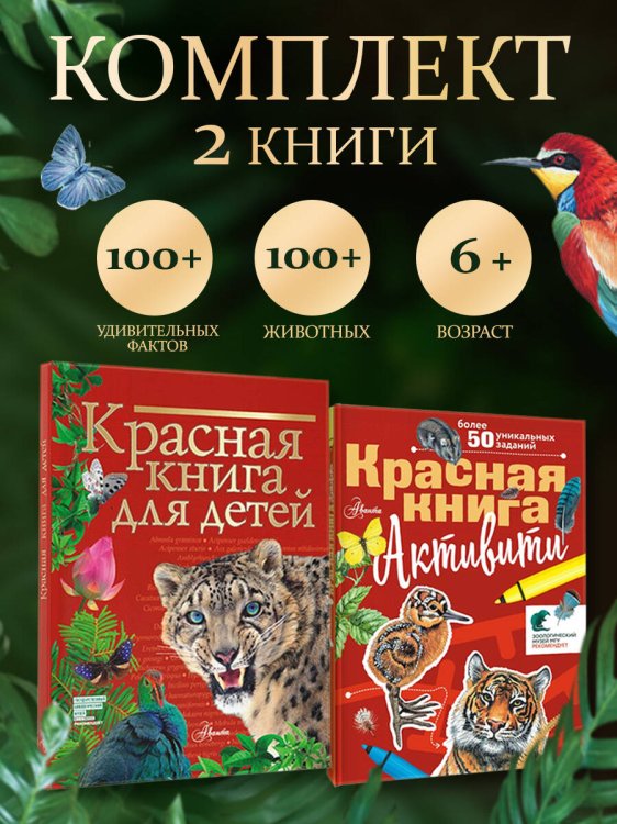 Комплект. Красная книга. Активити (комплект из 2 книг)