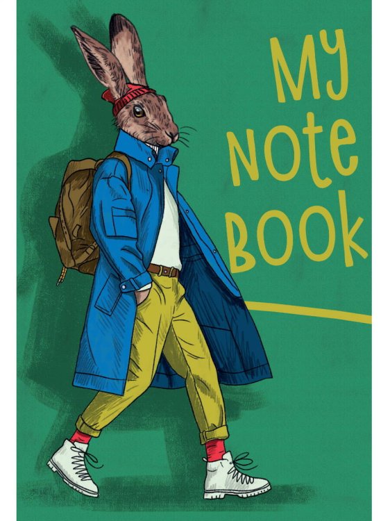 MyArt. БЛОКНОТ в клетку My notebook. Заяц