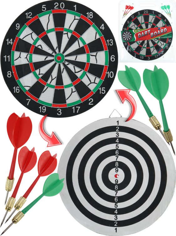 КЛАССИЧЕСКИЕ (Рыжий Кот) Серия Спорт и отдых. Дартс (41 см) (6 дротиков в компл.) (Арт. AN01362)