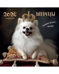 Шпицы. Календарь настенный на 2026 год (300х300)