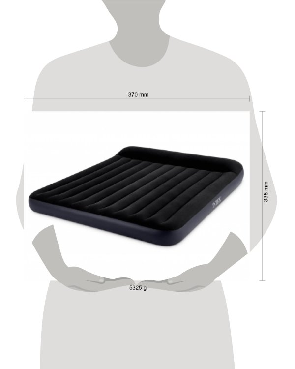 Матрас надувн.с подгол. PILLOW REST CLASSIC AIRBED183x203x25см INTEX. Новинка.(в коробке) Арт. 64144