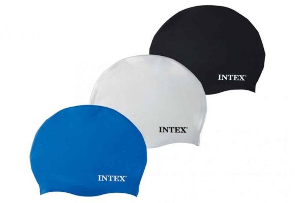 Шапочка для бассейна SILICONE SWIM CAP 3 цвета INTEX. Новинка. Арт. 55991