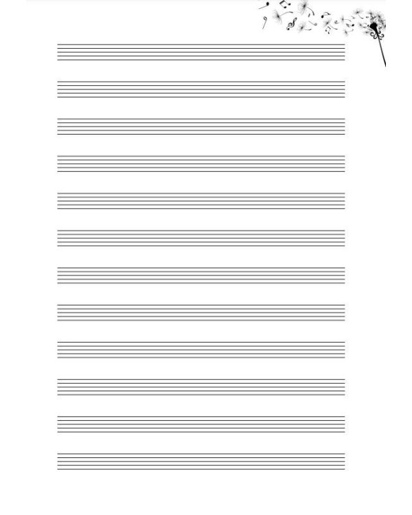 Тетрадь для нот. Лесной оркестр (12 л., А4, вертикальная, скрепка)