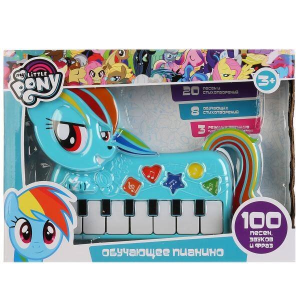 Обучающее пианино "My little Pony", на бат., 3 режима звучания в русс. кор. ТМ "Умка" в кор.48шт