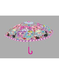 Зонт детский куклы модницы r-50см, прозрачный, полуавтомат ИГРАЕМ ВМЕСТЕ в кор.5*12шт