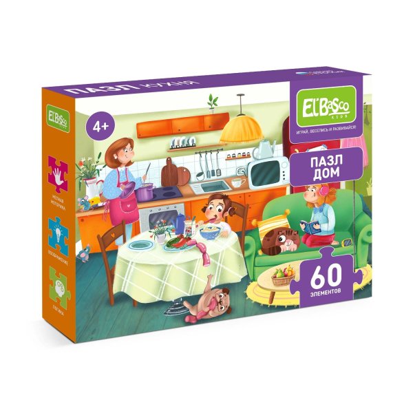 Пазлы 60 элементов (Ярасту) Пазлы "Дом.Кухня" 60 элементов