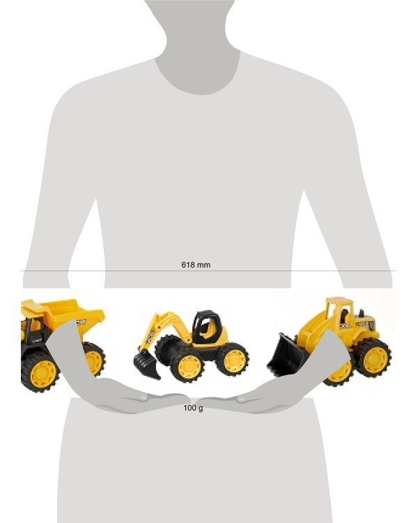 Набор JCB 18см 3 машинки