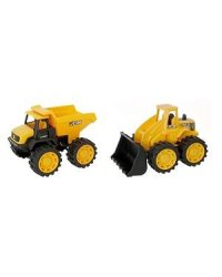 Набор JCB 18см 2 машинки (самосвал и погрузчик)