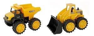Набор JCB 18см 2 машинки (самосвал и погрузчик)