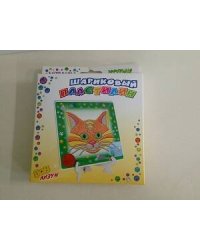 Шариковый пластилин-мозаика "Котик"