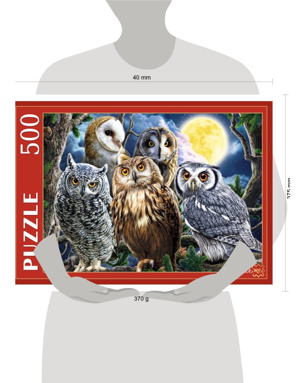 ПАЗЛЫ 500 элементов. П500-0044 НОЧНЫЕ СОВЫ