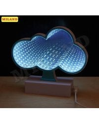 Зеркальный 3D светильник Облако,белый свет УД-9716