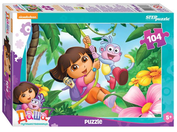 Мозаика "puzzle" 104 "Даша-путешественница" (Никелодеон)
