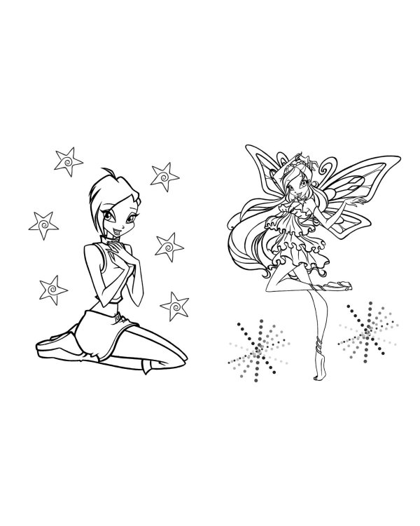Winx Club. Твори волшебство! Большая раскраска