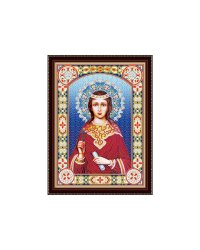 Алмазная мозаика 30х40 см с подр. c част. зап. (блест) Икона Святая Мученица Любовь (Арт. BH27)