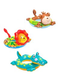 Круг надувной для плавания 72x66 см. Животные INTEX (3 вида). Арт. 58221NP