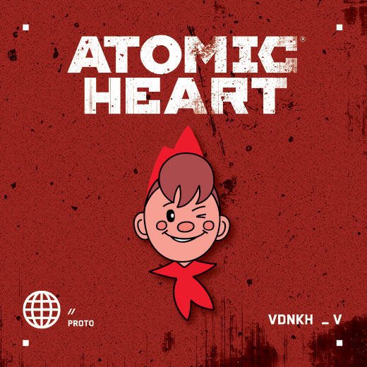 Вселенная Atomic Heart/Атомик Харт Значок металлический, Atomic Heart. Пионер