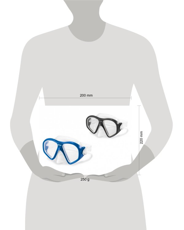 Маска для плавания WAVE RIDER MASKS 2 цвета INTEX. Новинка. Арт. 55977