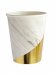Бумажные стаканы  с тиснением Стильный мрамор, 250 мл, 6 шт ФЛ-2804