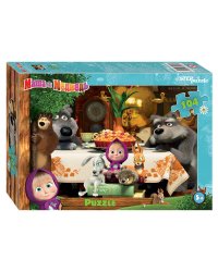 Мозаика "puzzle" 104 "Маша и Медведь - 2" (Анимаккорд)