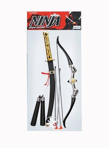 Игровой набор "Ниндзя" (стрелы на присосках 3шт.,меч и др.,в пакете) ( Арт. Y18544025)