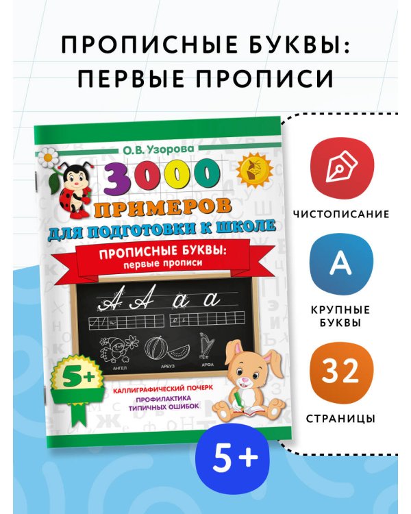 Прописные буквы: первые прописи