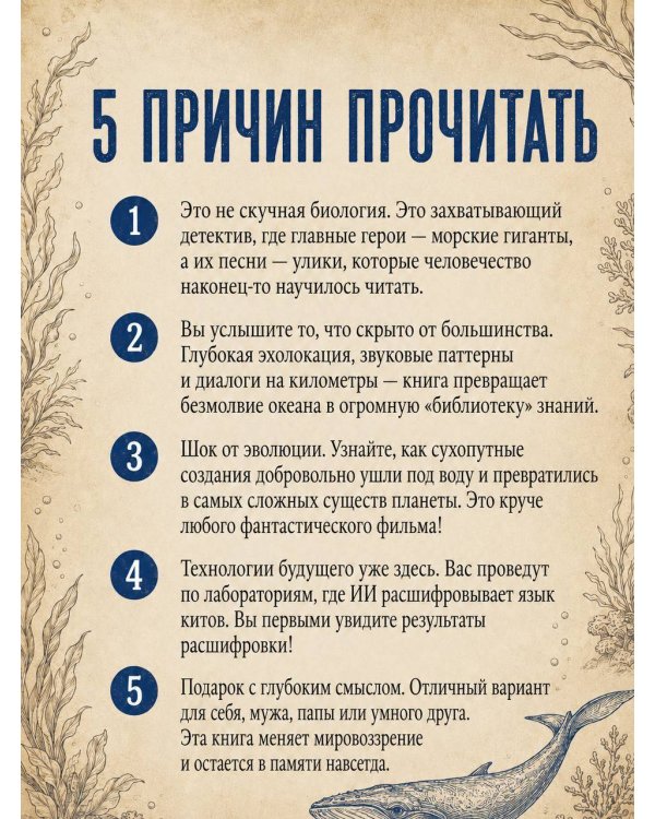 Дополнительное изображение книги «Киты. Неизведанный разум. История эволюции и новейшие исследования интеллекта морских гигантов»