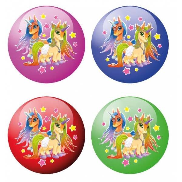 МЯЧИ (Умка) Мяч 23 см с наклейкой единороги ИГРАЕМ ВМЕСТЕ в кор.144шт