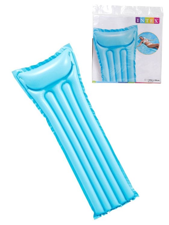 Матрас надувной для плавания 183x69 см. Матовый INTEX (3 вида). Арт. 59703NP