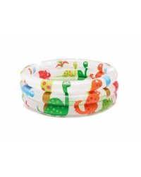 Бассейн надувной 61x22 см. Динозавры с надувным дном INTEX. Арт. 57106NP