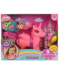 ПОНИ "КАРАПУЗ" С АКСЕССУАРАМИ, РОЗОВАЯ В РУСС. КОР. в кор.2*30шт