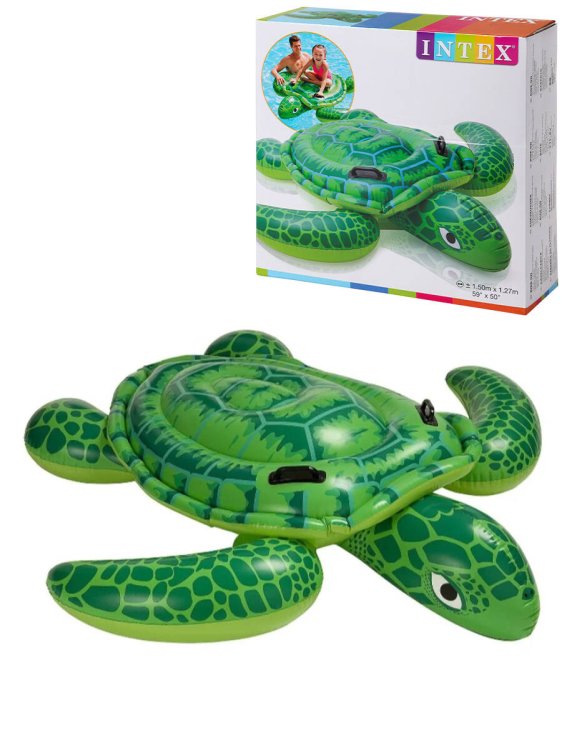 Игрушка надувная для плавания 150x127 см. Черепаха INTEX. Арт. 57524NP