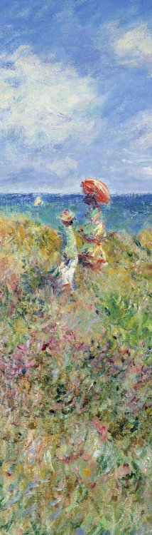 Артзакладка Закладка с резинкой. Клод Моне. Прогулка по скалам Пурвиля (Арте)