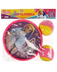 Мячеловка БАРБИ с липучкой ИГРАЕМ ВМЕСТЕ в кор.2*60шт