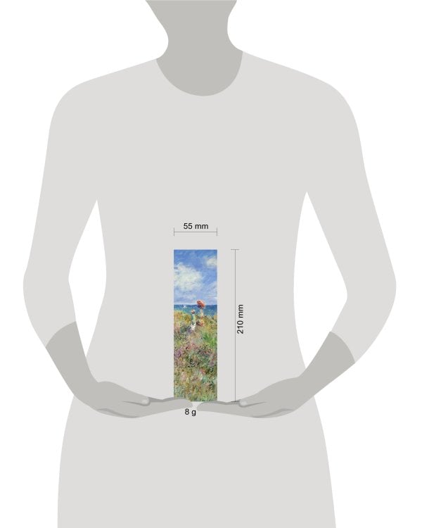 Закладка с резинкой. Клод Моне. Прогулка по скалам Пурвиля (Арте)