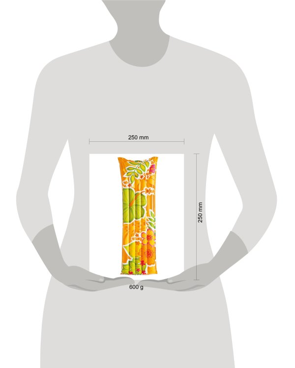 Матрас надувной для плавания 183x69 см. Фэшн пестрый INTEX Новый дизайн (3 вида). Арт. 59720NP