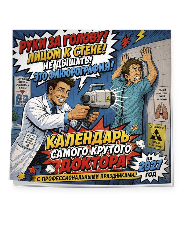 Дополнительное изображение книги «Календарь самого крутого доктора. Календарь настенный на 2027 год (300х300 мм)»