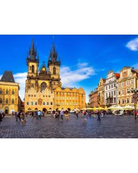 Алмаз мозаика (клас.) 30х40 см, с подр., с полн. заполн. ( цв.) Тынский храм в Праге ( Арт. AC34013)