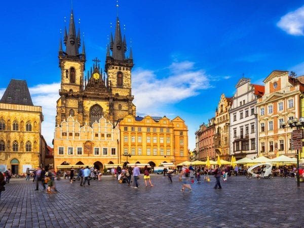 ГОРОД (Рыжий Кот) Алмаз мозаика (клас.) 30х40 см, с подр., с полн. заполн. ( цв.) Тынский храм в Праге ( Арт. AC34013)