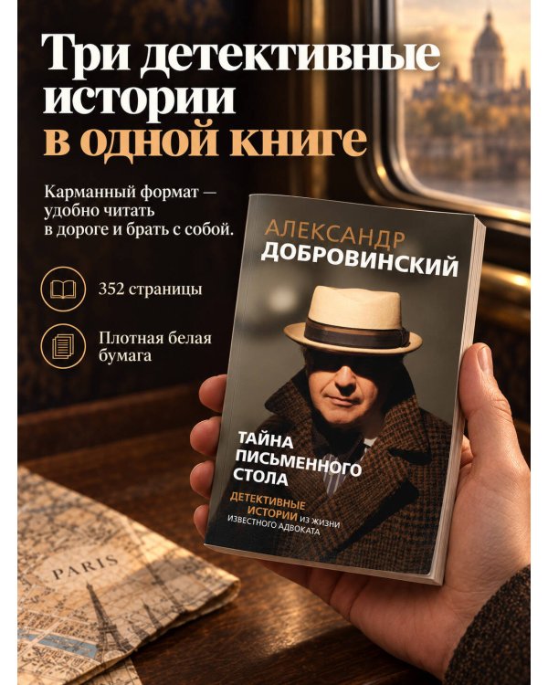 Дополнительное изображение книги «Тайна письменного стола. Детективные истории из жизни известного адвоката (покет)»