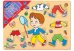 Игра из дерева "Одень куклу.Кукла Саша"