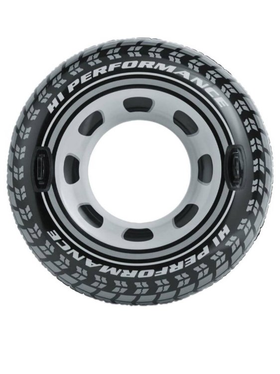 Круг надувной для плавания с ручками 114 см. Колесо INTEX. Арт. 56268NP