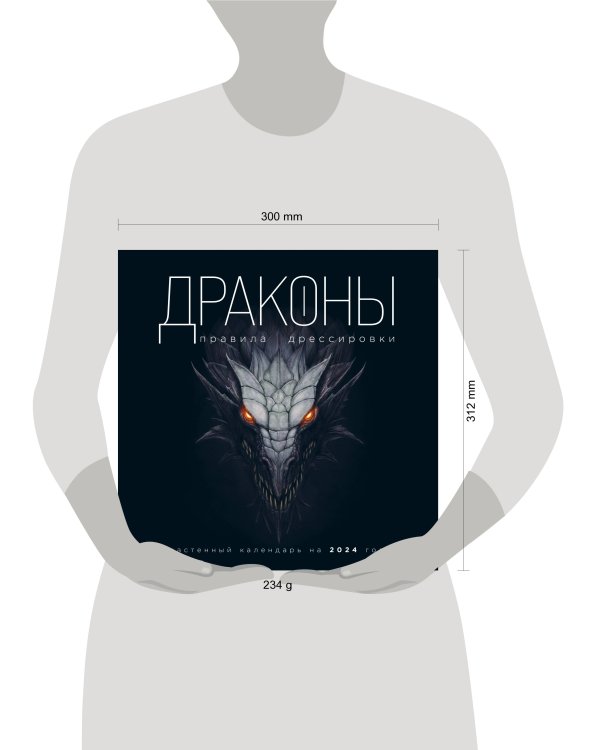 Драконы. Правила дрессировки. Календарь настенный на 2024 год (300х300)