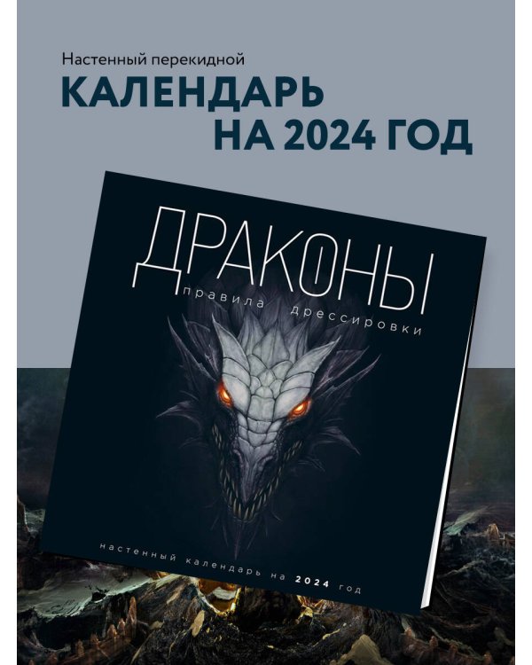 Драконы. Правила дрессировки. Календарь настенный на 2024 год (300х300)