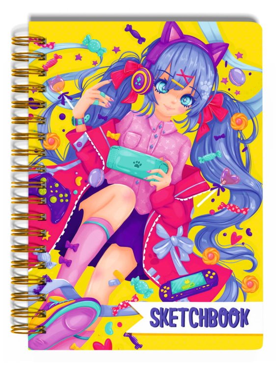 MyArt. АНИМЕ СКЕТЧБУК на гребне. Жизнь в гаджетах