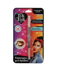 Карандаш для бровей автоматический, коричневый TIK TOK GIRL в кор.48*12шт