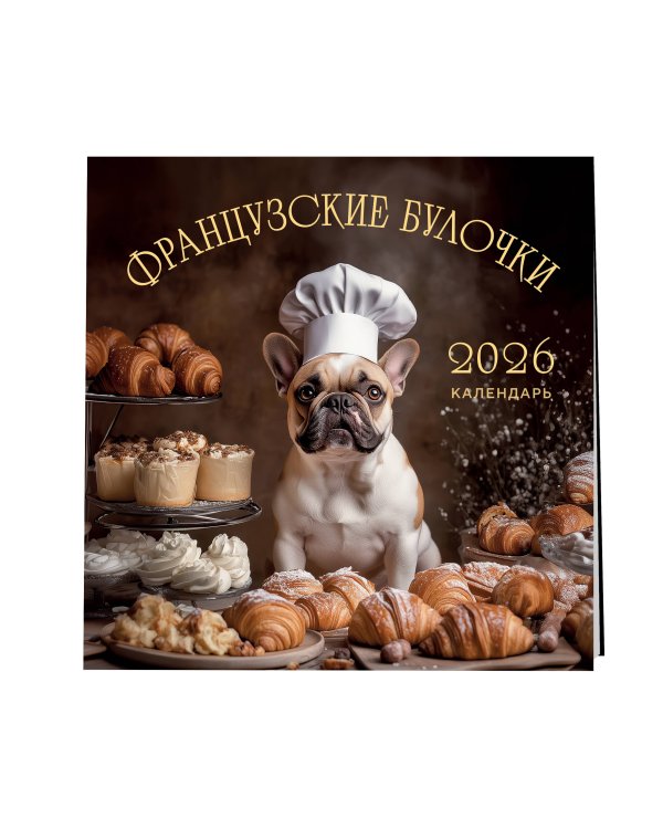 Французские булочки. Календарь настенный на 2026 год (300х300)