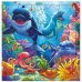 Пазл фигурный на подложке. 45 деталей. В океане. 30х30,5 см. ГЕОДОМ